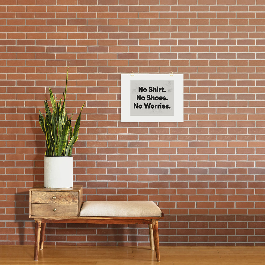DENY Designs no shirt no shoes no worries Art Print