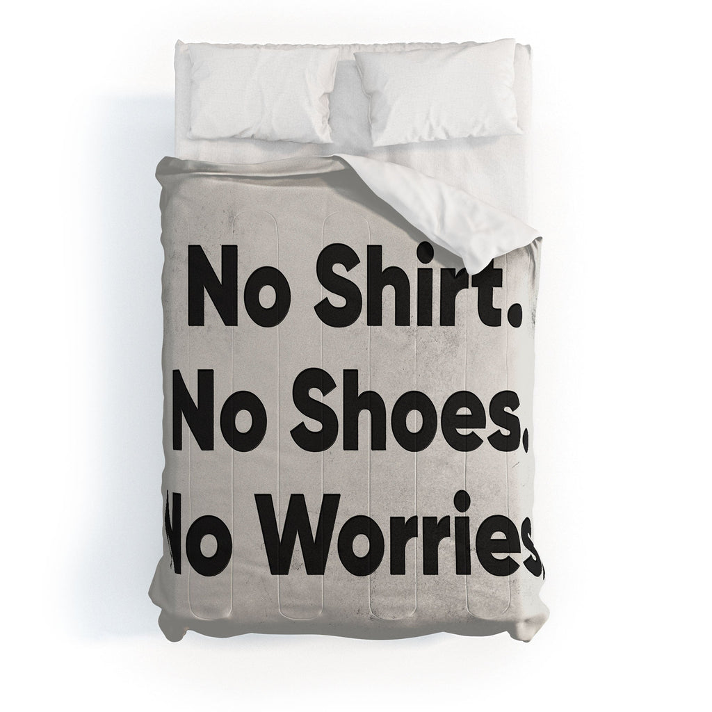 DENY Designs no shirt no shoes no worries Comforter