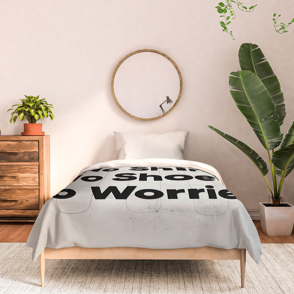 DENY Designs no shirt no shoes no worries Comforter