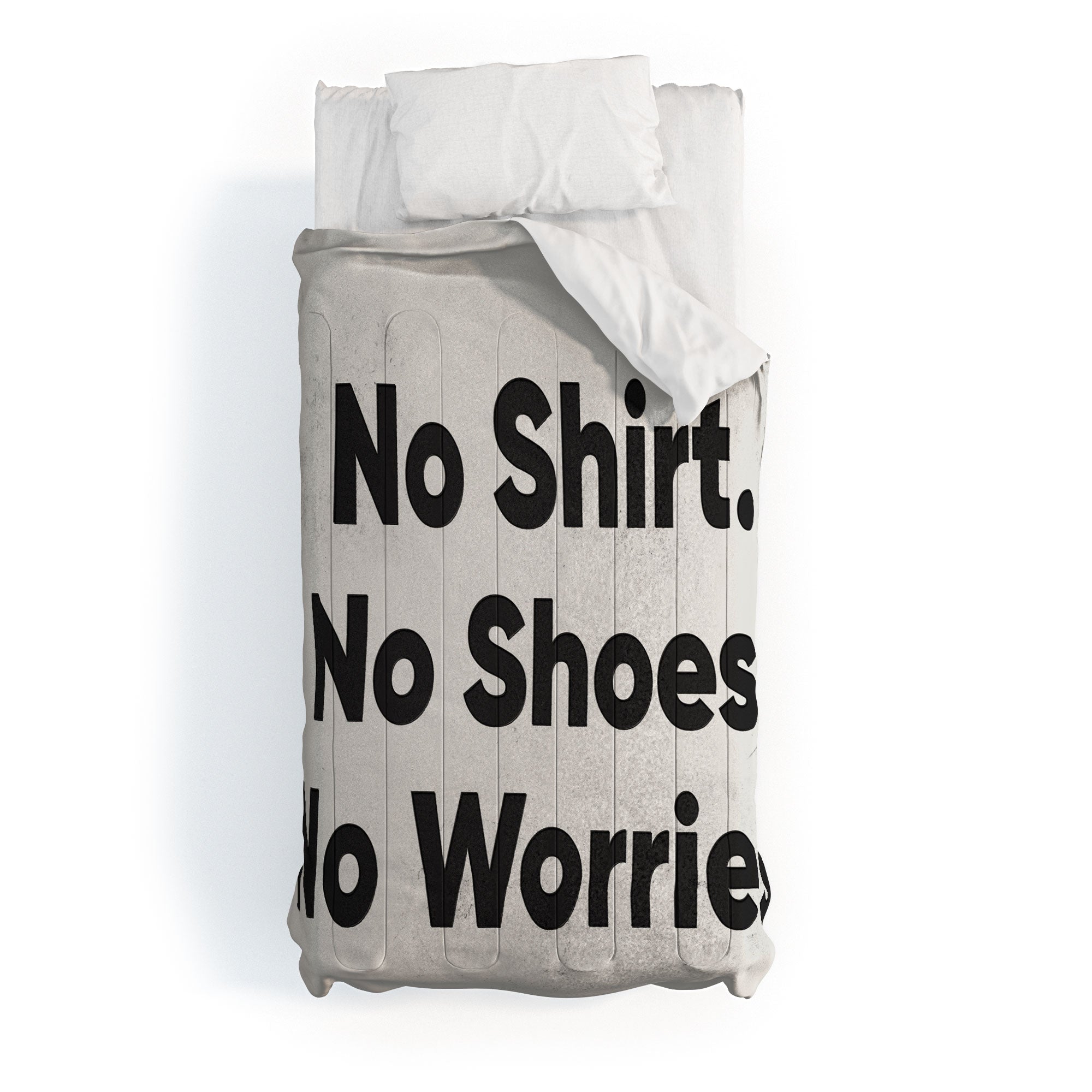 DENY Designs no shirt no shoes no worries Comforter