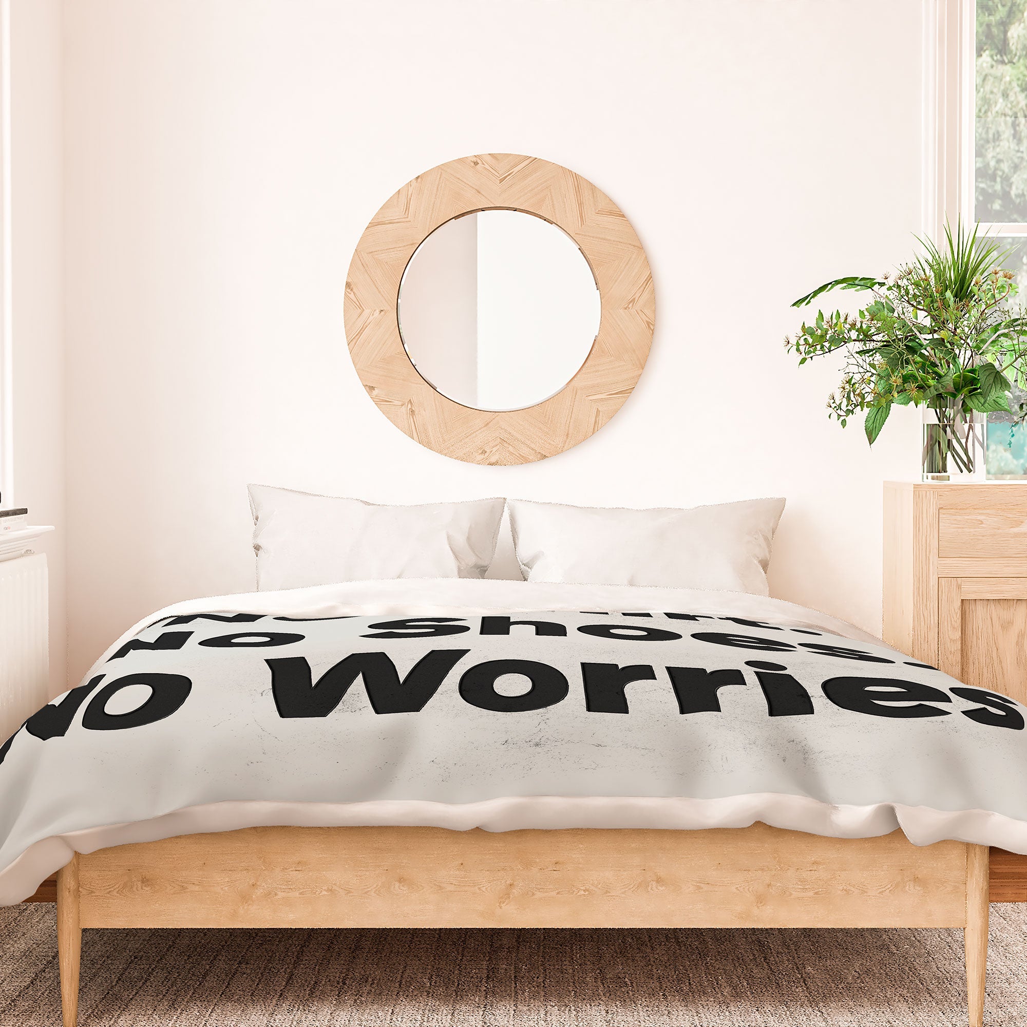 DENY Designs no shirt no shoes no worries Duvet Cover