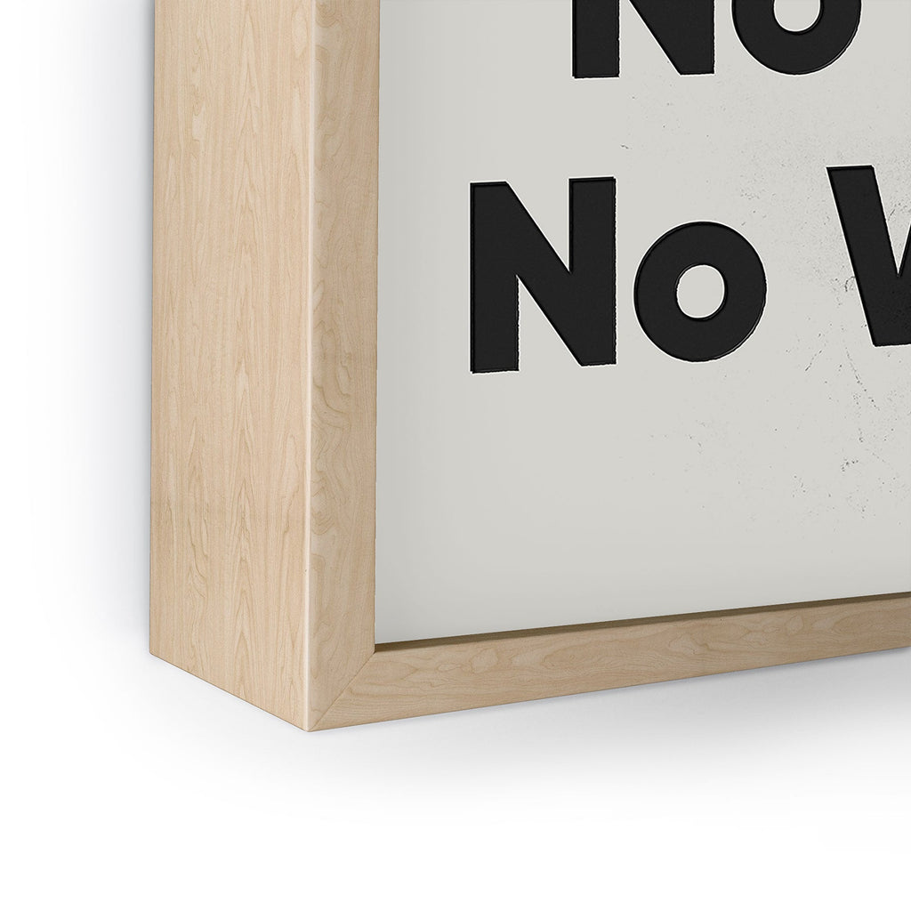 DENY Designs no shirt no shoes no worries Framed Mini Art Print