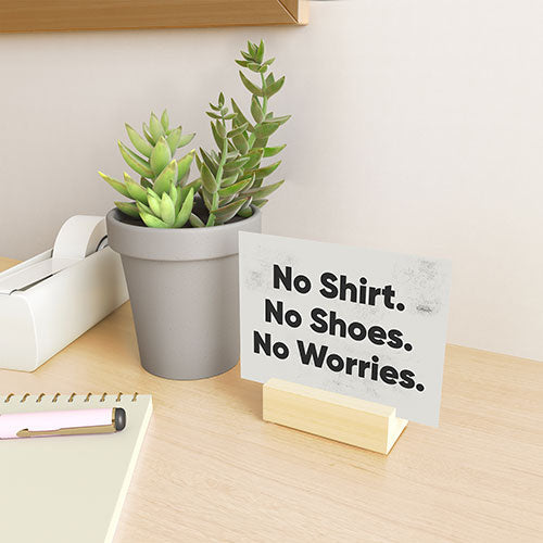 DENY Designs no shirt no shoes no worries Mini Art Print