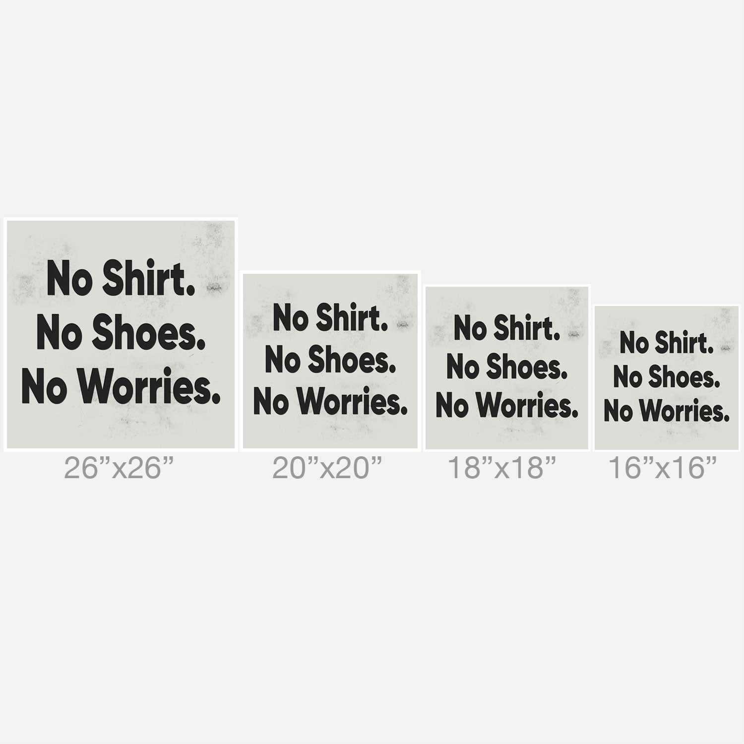 DENY Designs no shirt no shoes no worries Outdoor Throw Pillow
