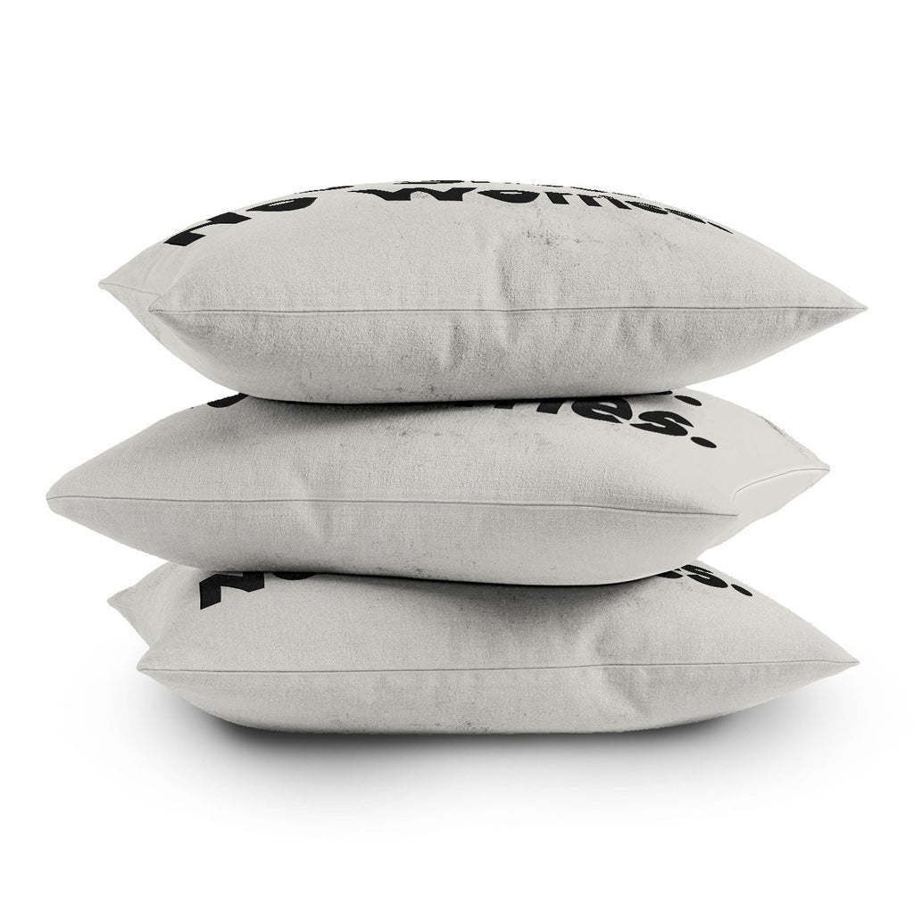 DENY Designs no shirt no shoes no worries Outdoor Throw Pillow