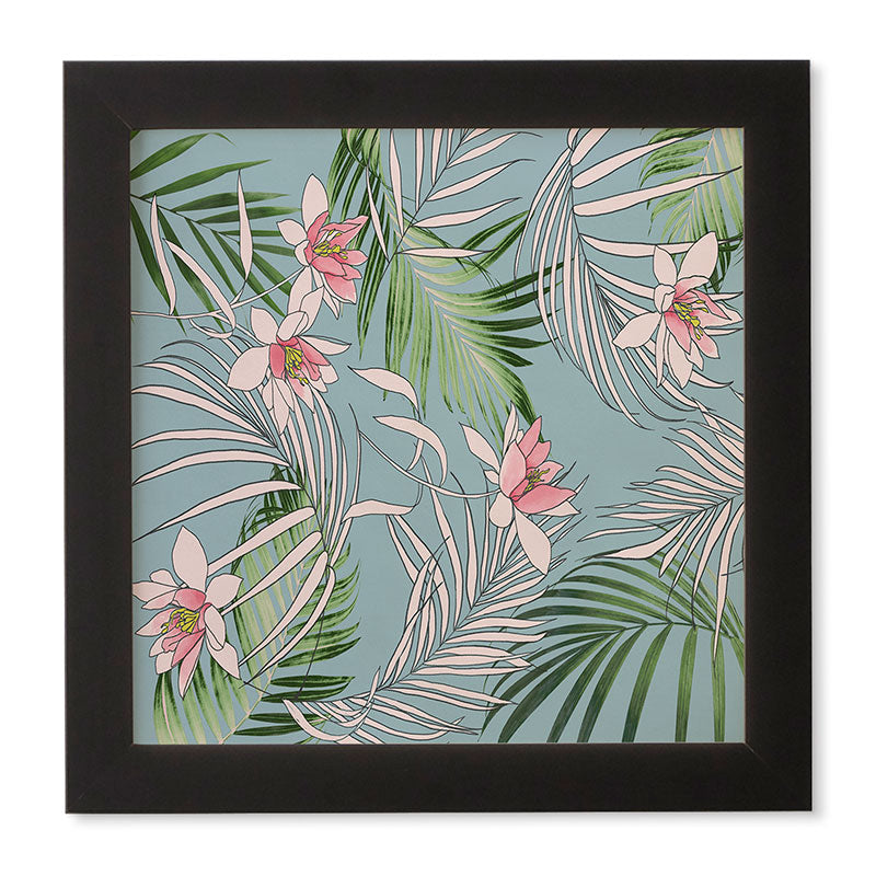 DENY Designs pb palm beach floral Framed Wall Art