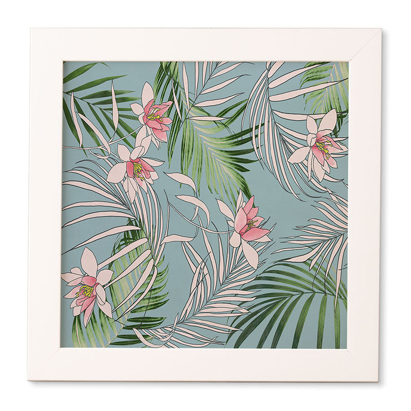 DENY Designs pb palm beach floral Framed Wall Art