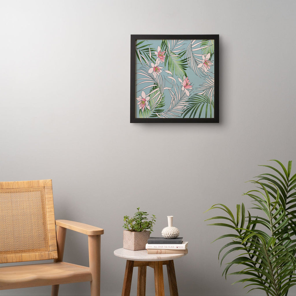DENY Designs pb palm beach floral Framed Wall Art