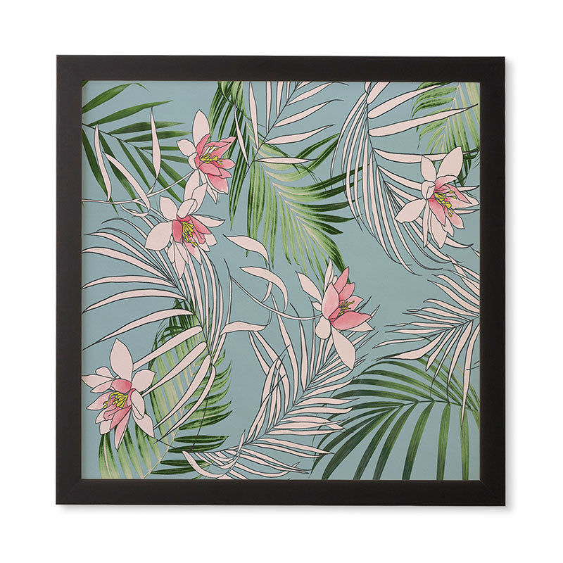DENY Designs pb palm beach floral Framed Wall Art