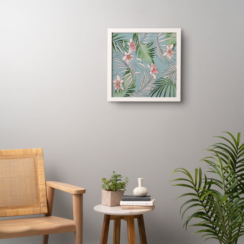 DENY Designs pb palm beach floral Framed Wall Art