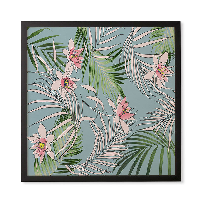 DENY Designs pb palm beach floral Framed Wall Art
