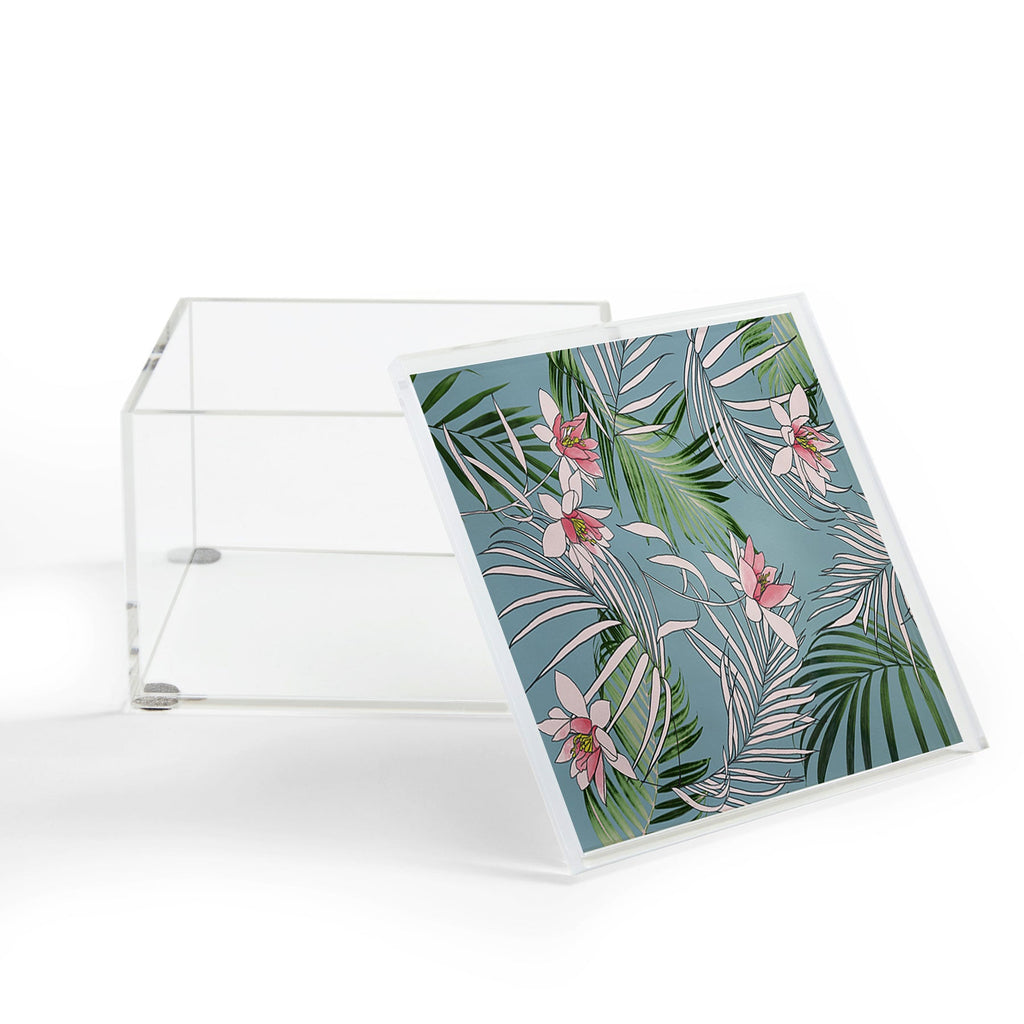 DENY Designs pb palm beach floral Acrylic Box