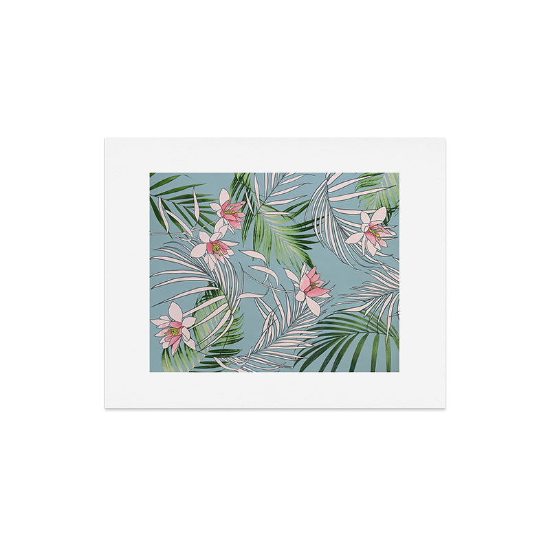 DENY Designs pb palm beach floral Art Print