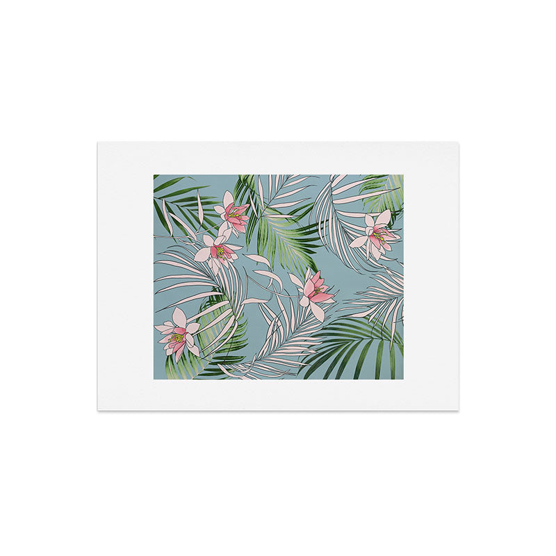 DENY Designs pb palm beach floral Art Print