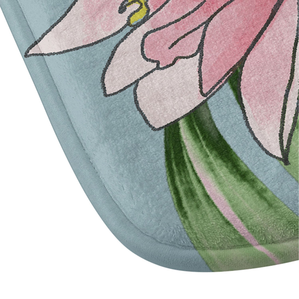 DENY Designs pb palm beach floral Memory Foam Bath Mat