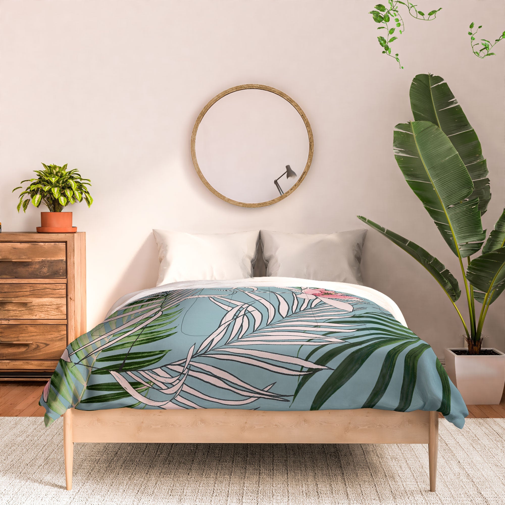 DENY Designs pb palm beach floral Comforter