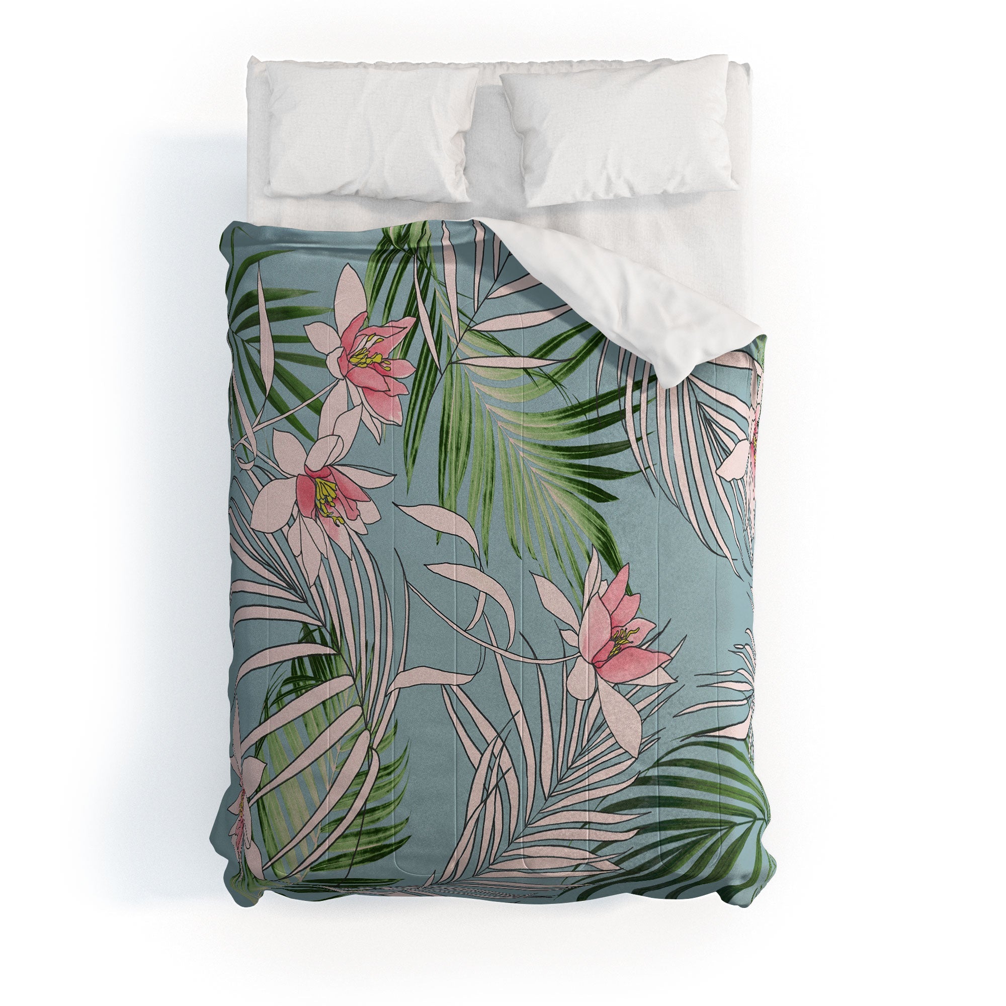 DENY Designs pb palm beach floral Comforter