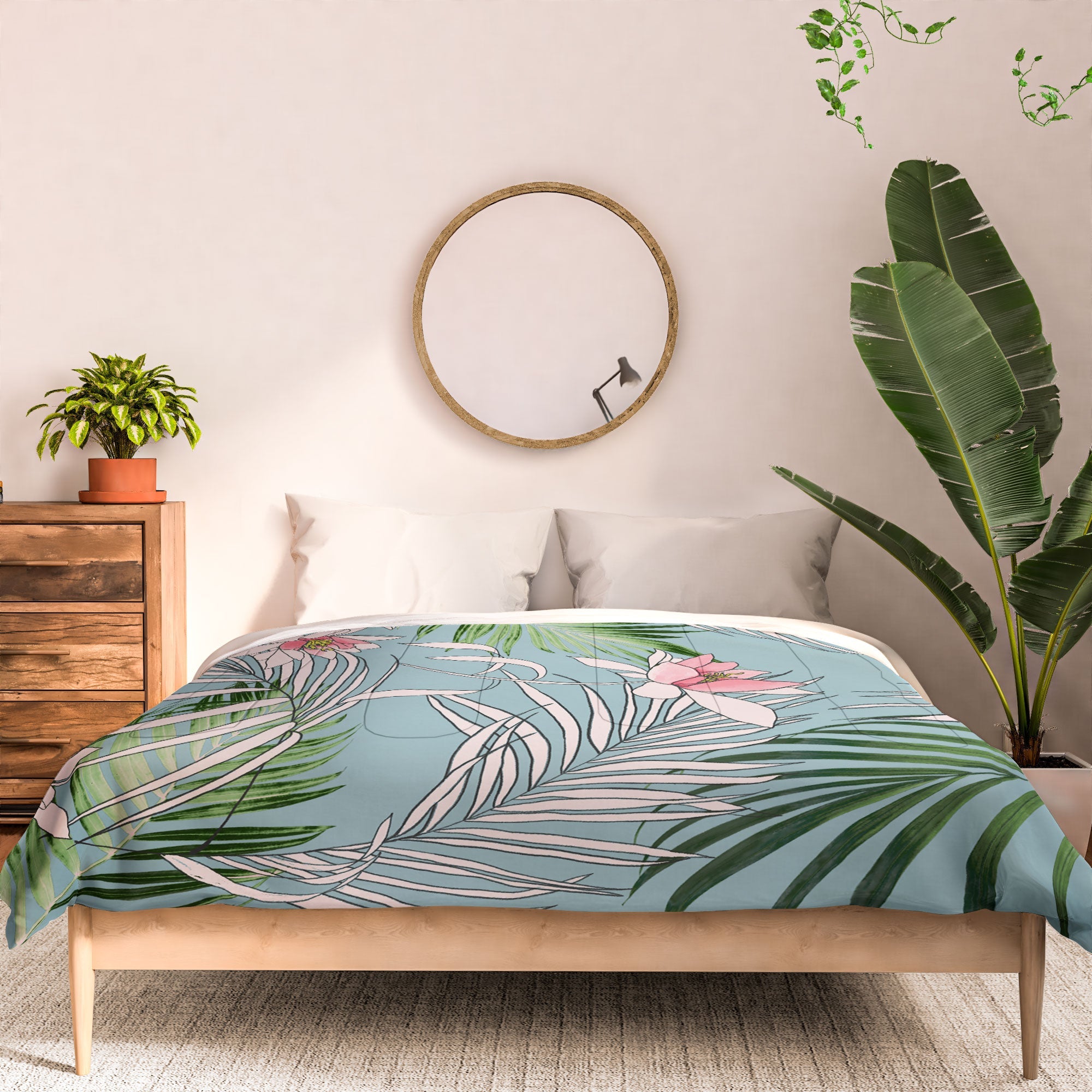 DENY Designs pb palm beach floral Comforter