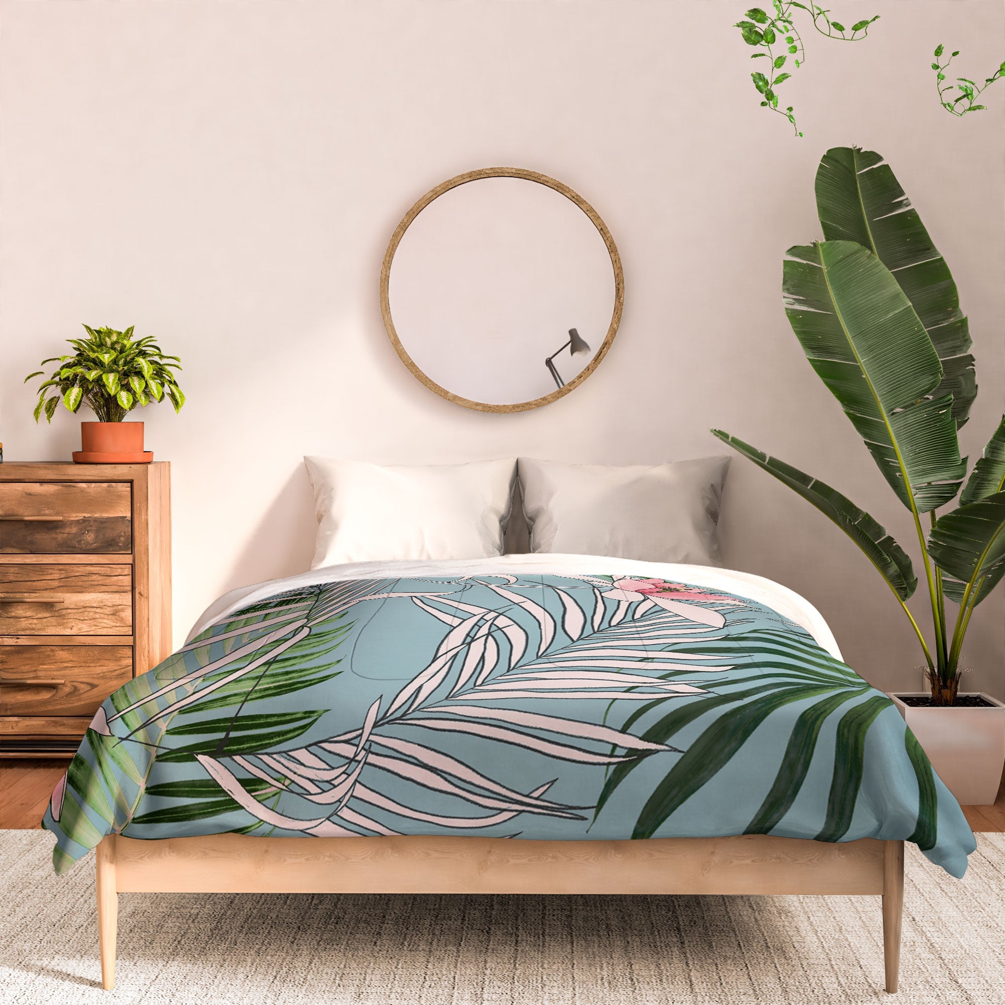 DENY Designs pb palm beach floral Comforter
