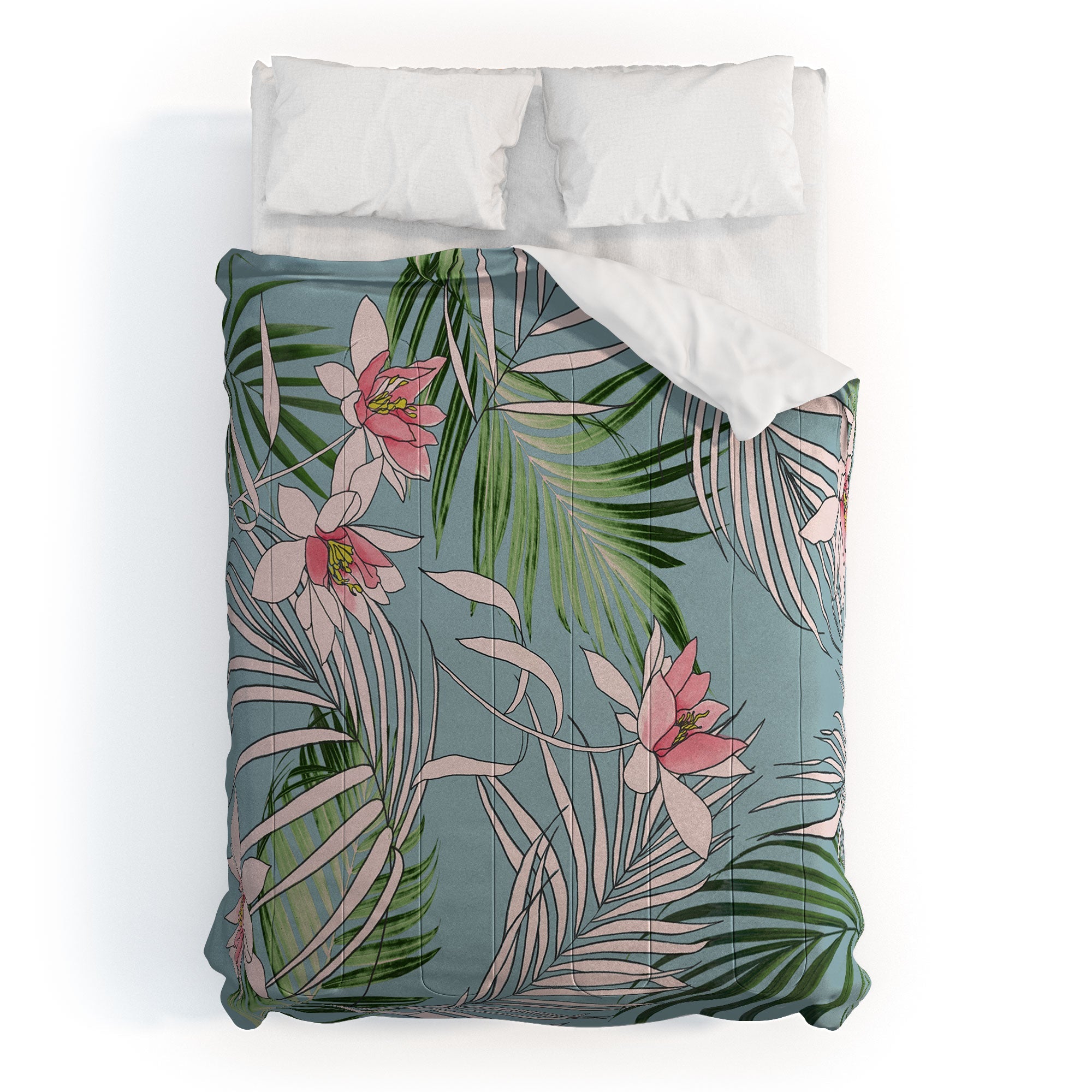 DENY Designs pb palm beach floral Comforter