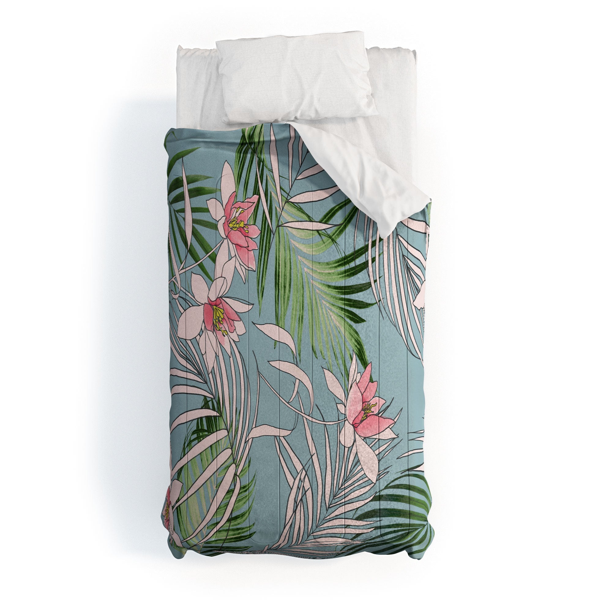 DENY Designs pb palm beach floral Comforter