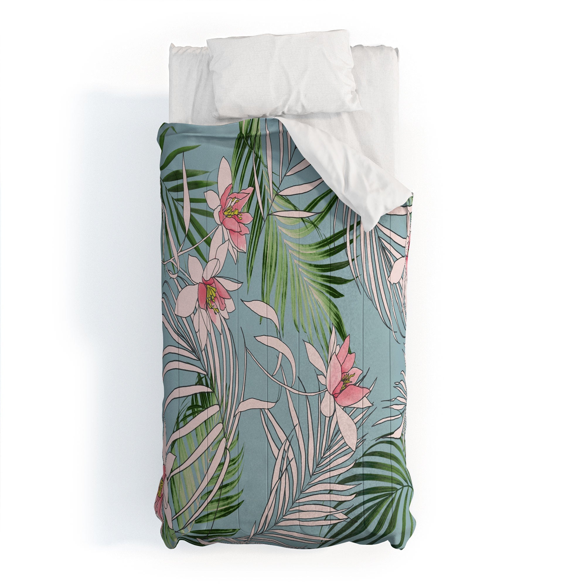 DENY Designs pb palm beach floral Comforter