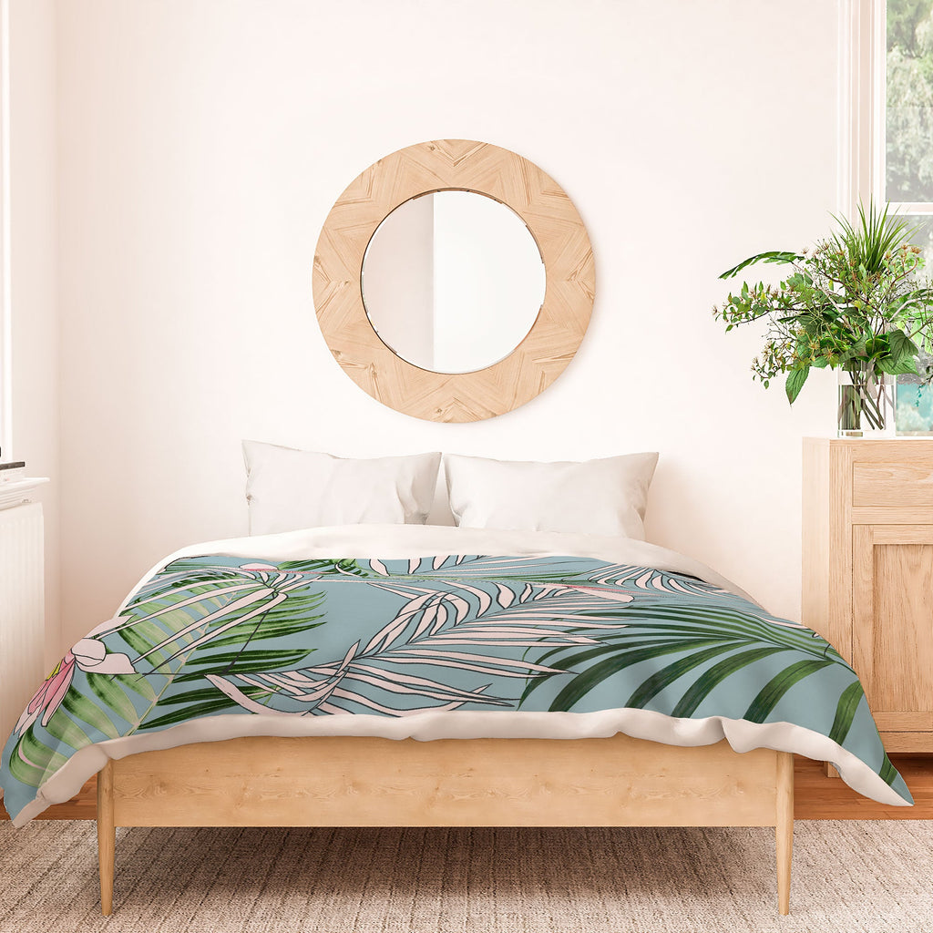 DENY Designs pb palm beach floral Duvet Cover