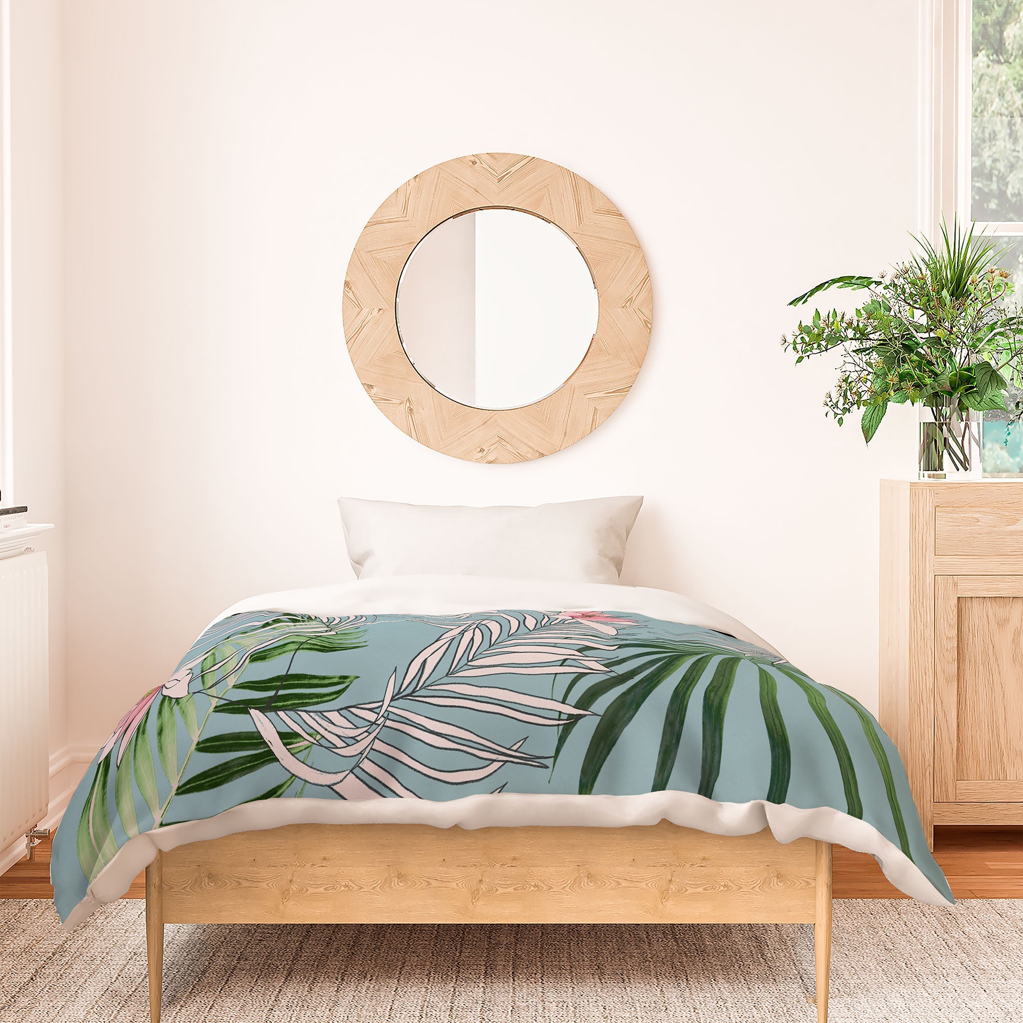 DENY Designs pb palm beach floral Duvet Cover