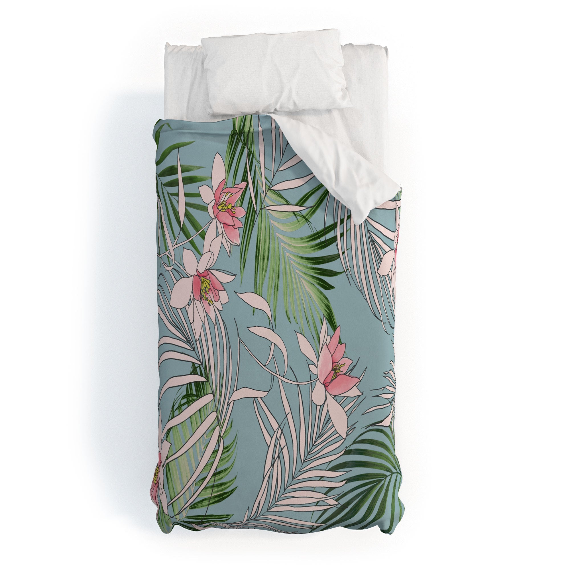 DENY Designs pb palm beach floral Duvet Cover