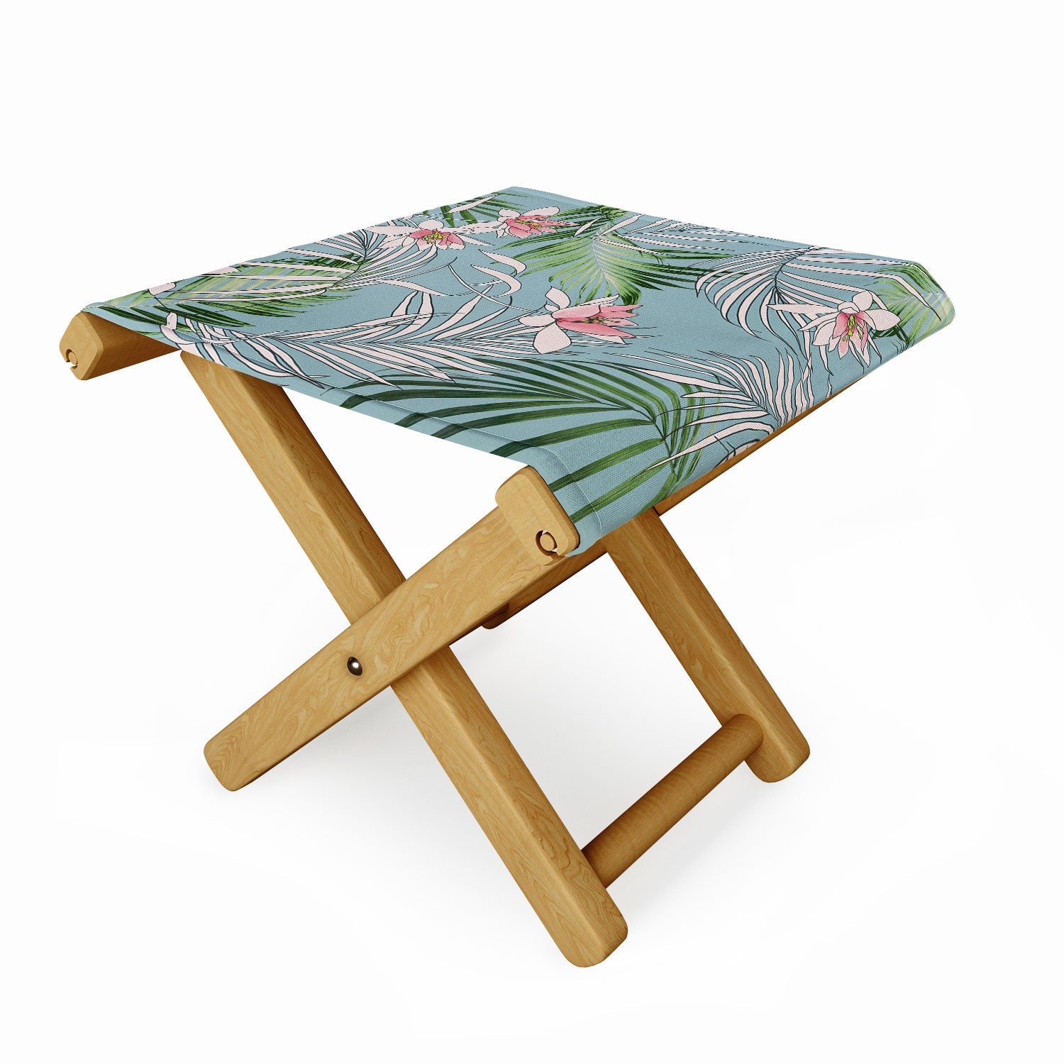 DENY Designs pb palm beach floral Folding Stool