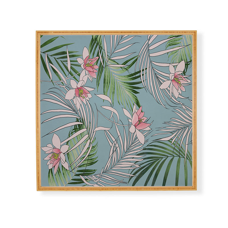 DENY Designs pb palm beach floral Framed Wall Art