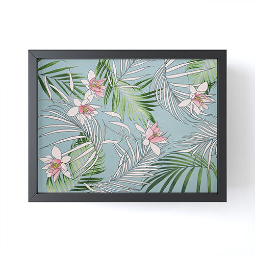 DENY Designs pb palm beach floral Framed Mini Art Print