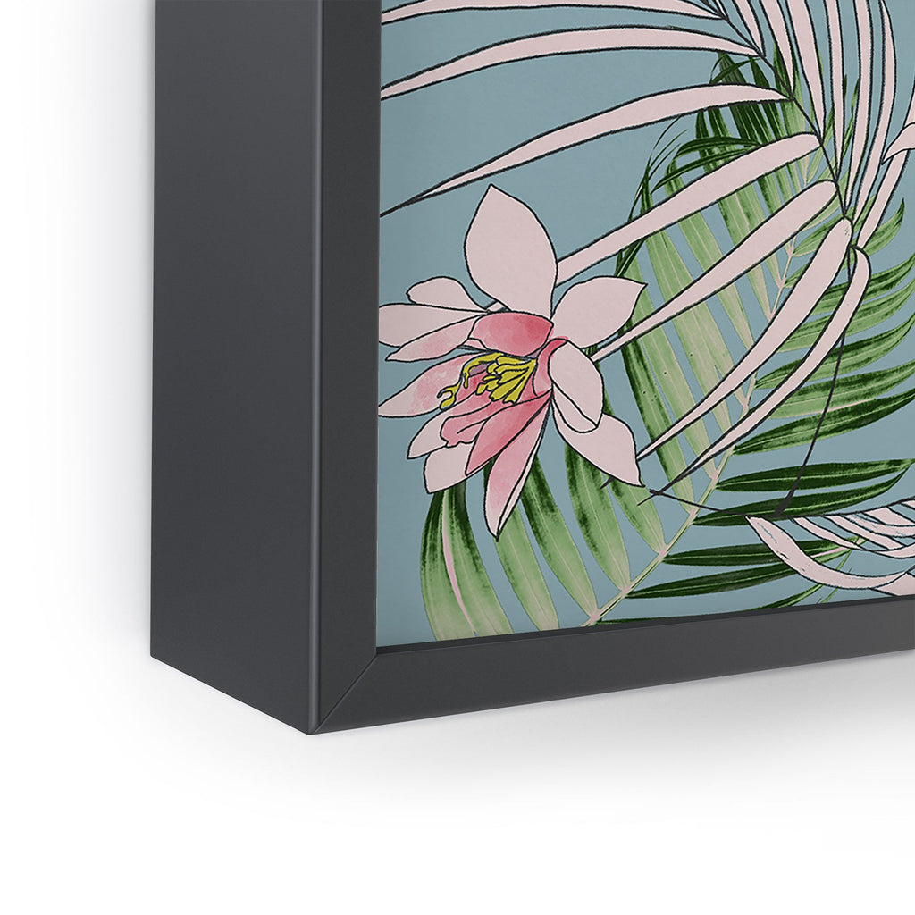 DENY Designs pb palm beach floral Framed Mini Art Print