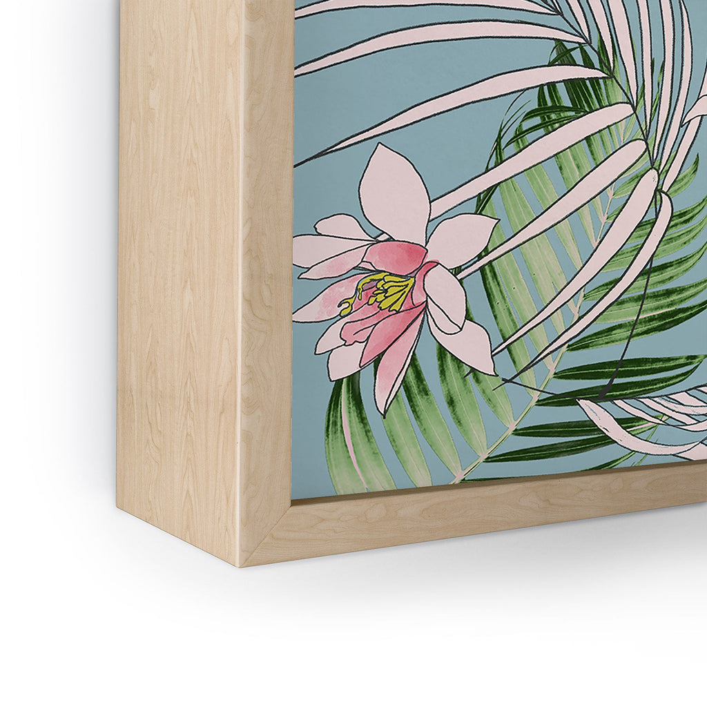 DENY Designs pb palm beach floral Framed Mini Art Print