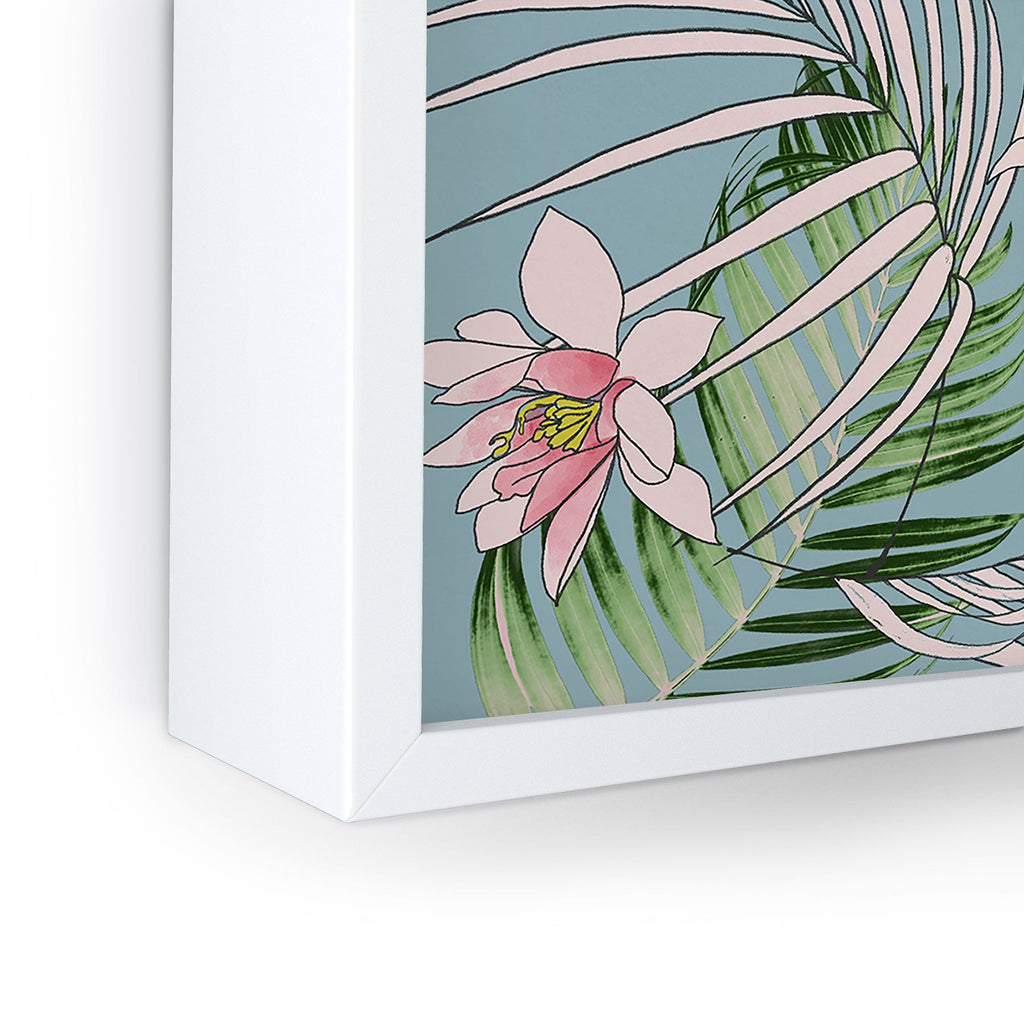 DENY Designs pb palm beach floral Framed Mini Art Print