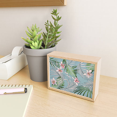 DENY Designs pb palm beach floral Framed Mini Art Print