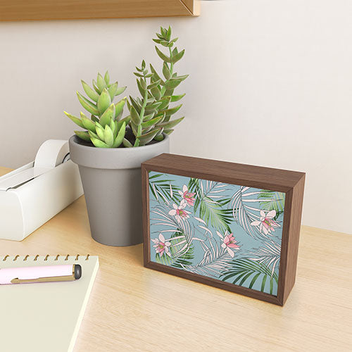 DENY Designs pb palm beach floral Framed Mini Art Print