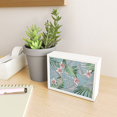 DENY Designs pb palm beach floral Framed Mini Art Print