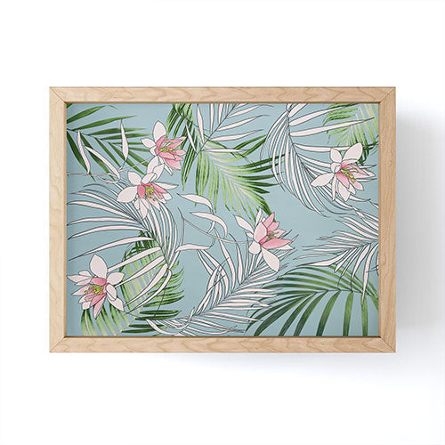 DENY Designs pb palm beach floral Framed Mini Art Print
