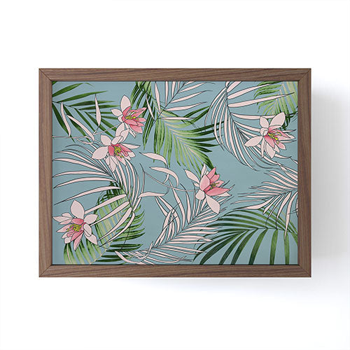 DENY Designs pb palm beach floral Framed Mini Art Print