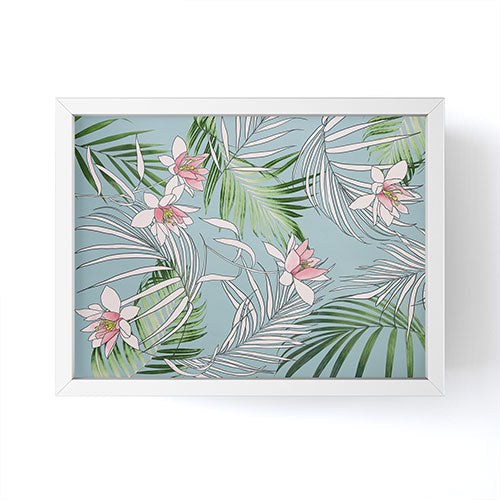 DENY Designs pb palm beach floral Framed Mini Art Print