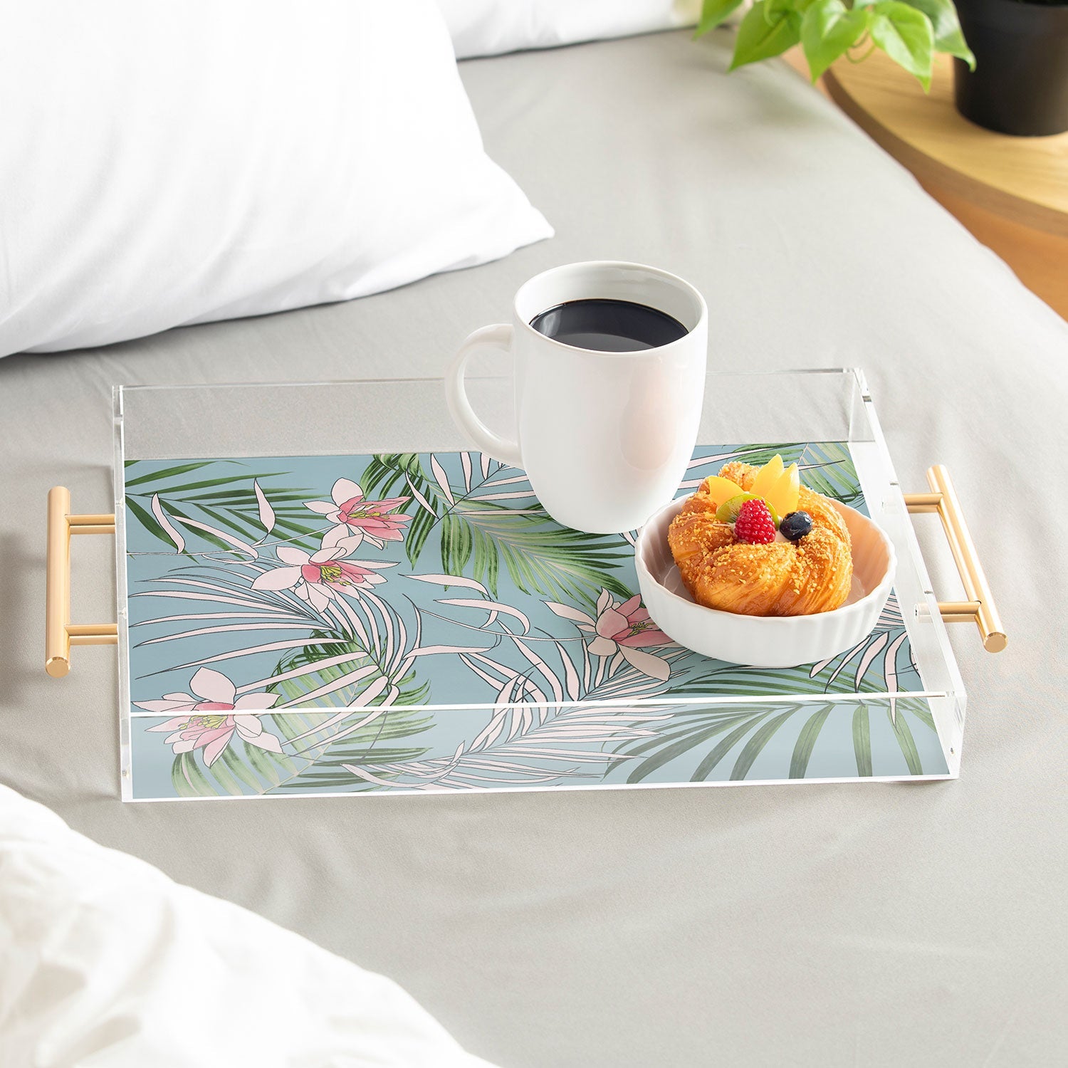 DENY Designs pb palm beach floral Acrylic Tray
