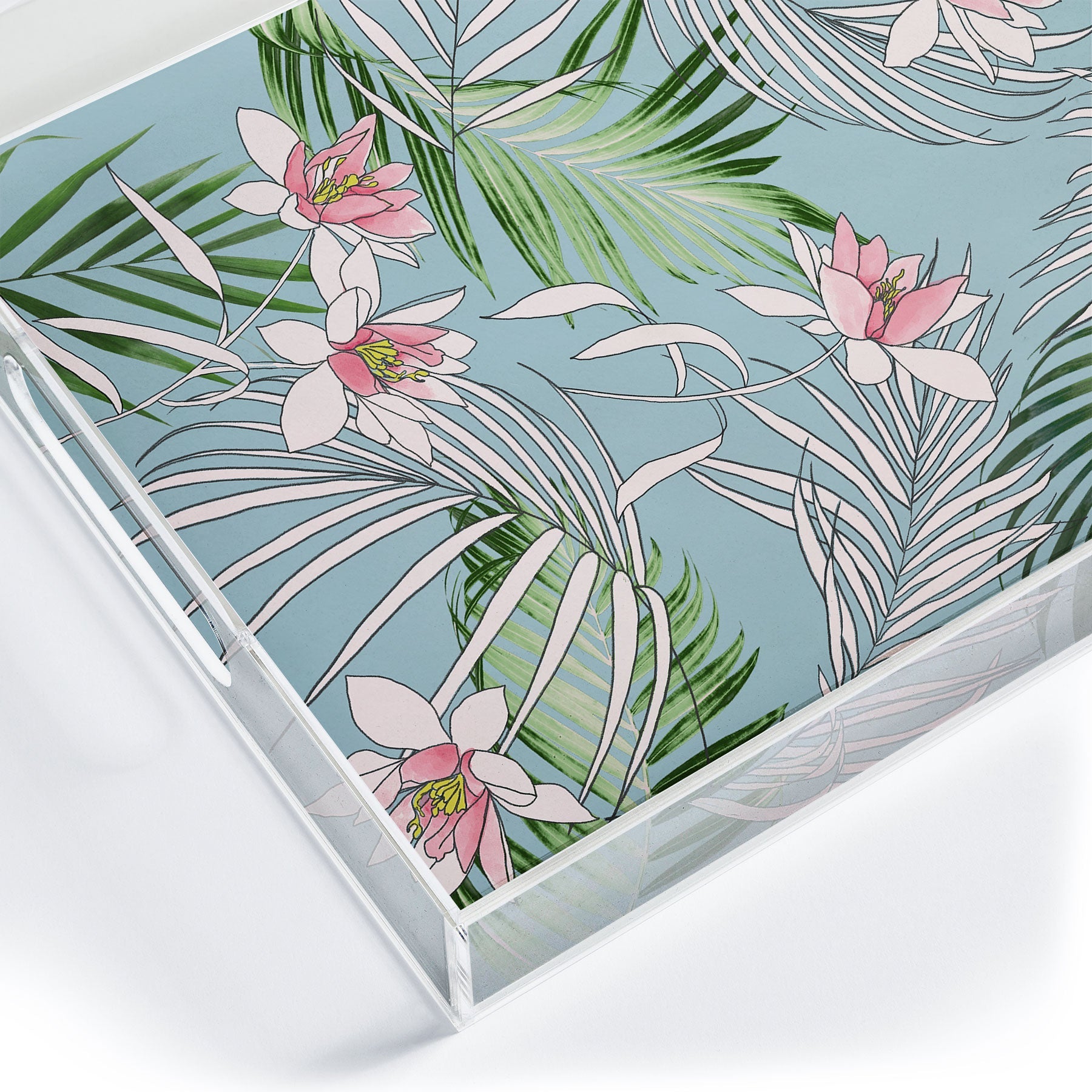 DENY Designs pb palm beach floral Acrylic Tray