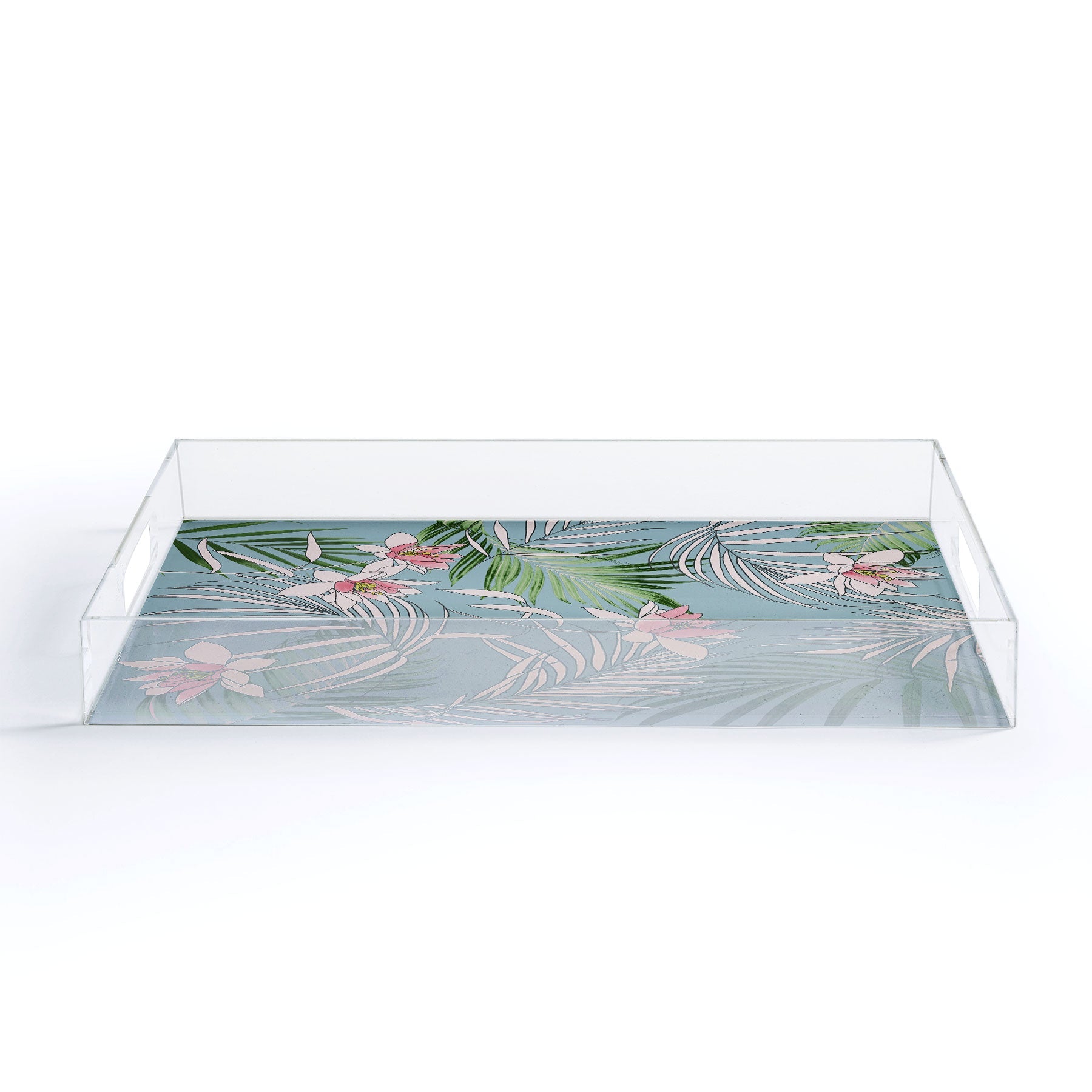 DENY Designs pb palm beach floral Acrylic Tray