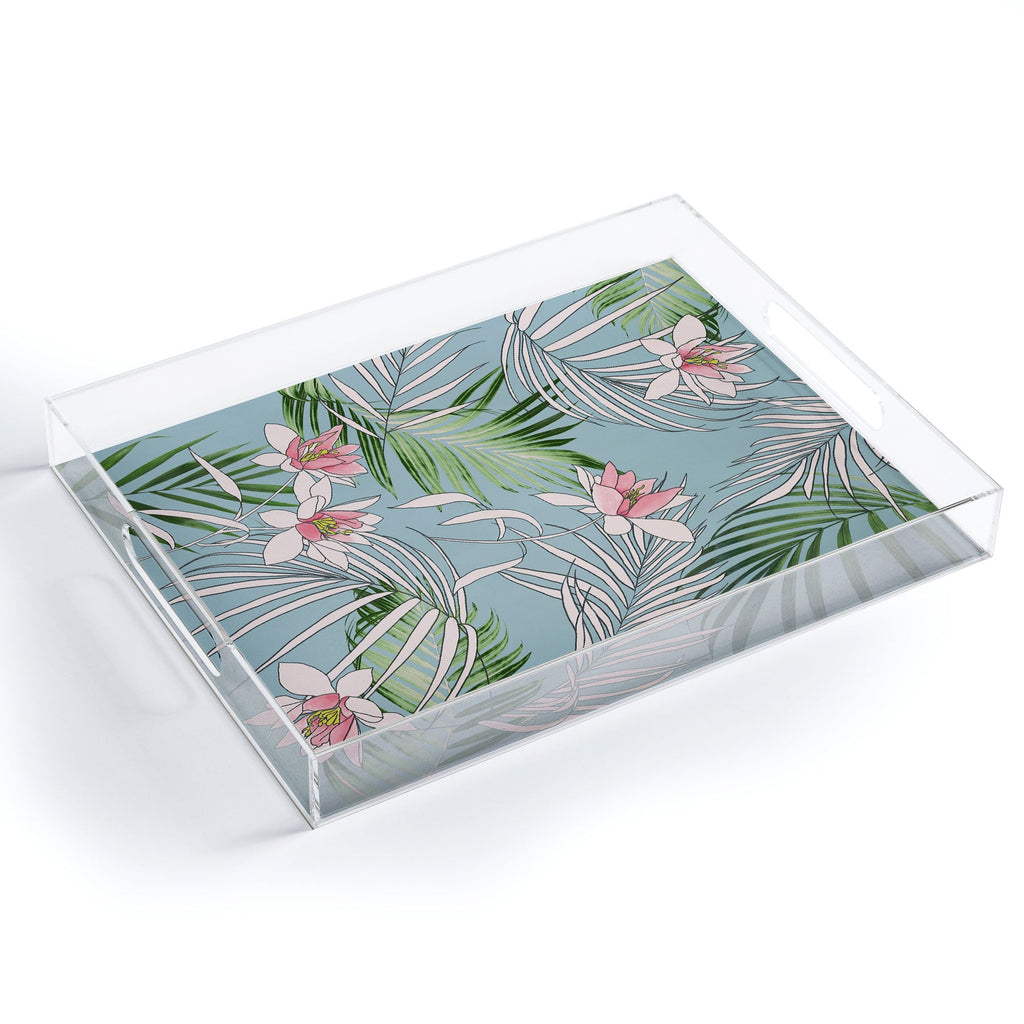 DENY Designs pb palm beach floral Acrylic Tray