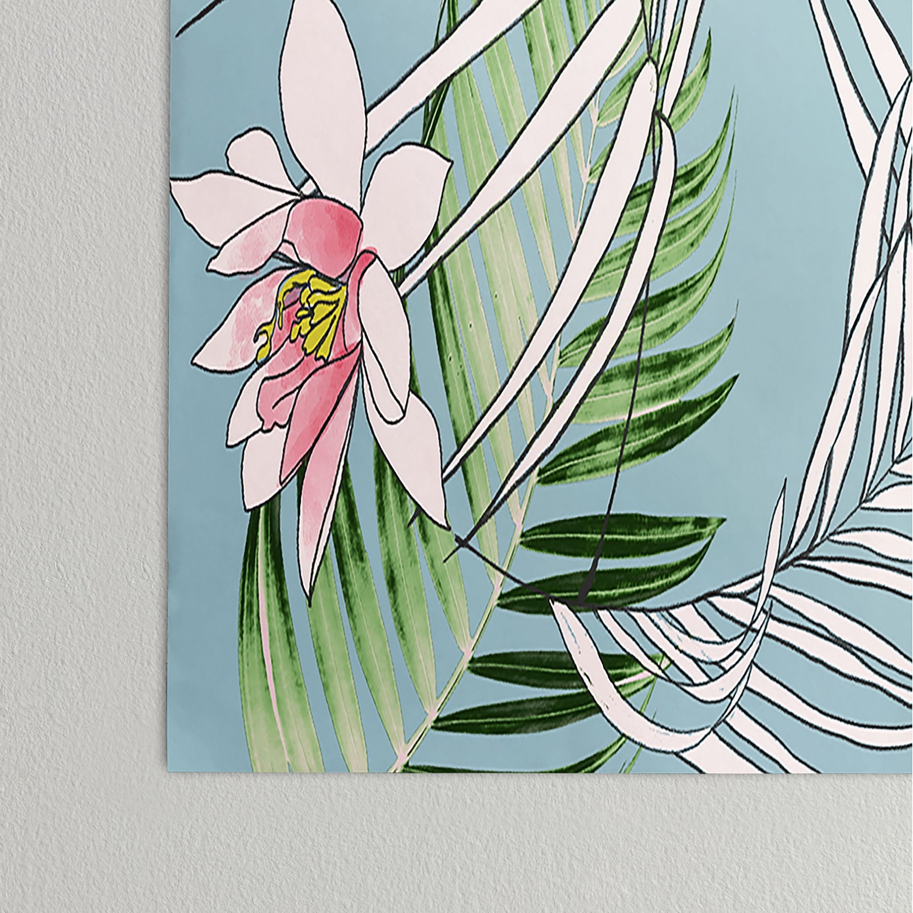 DENY Designs pb palm beach floral Poster