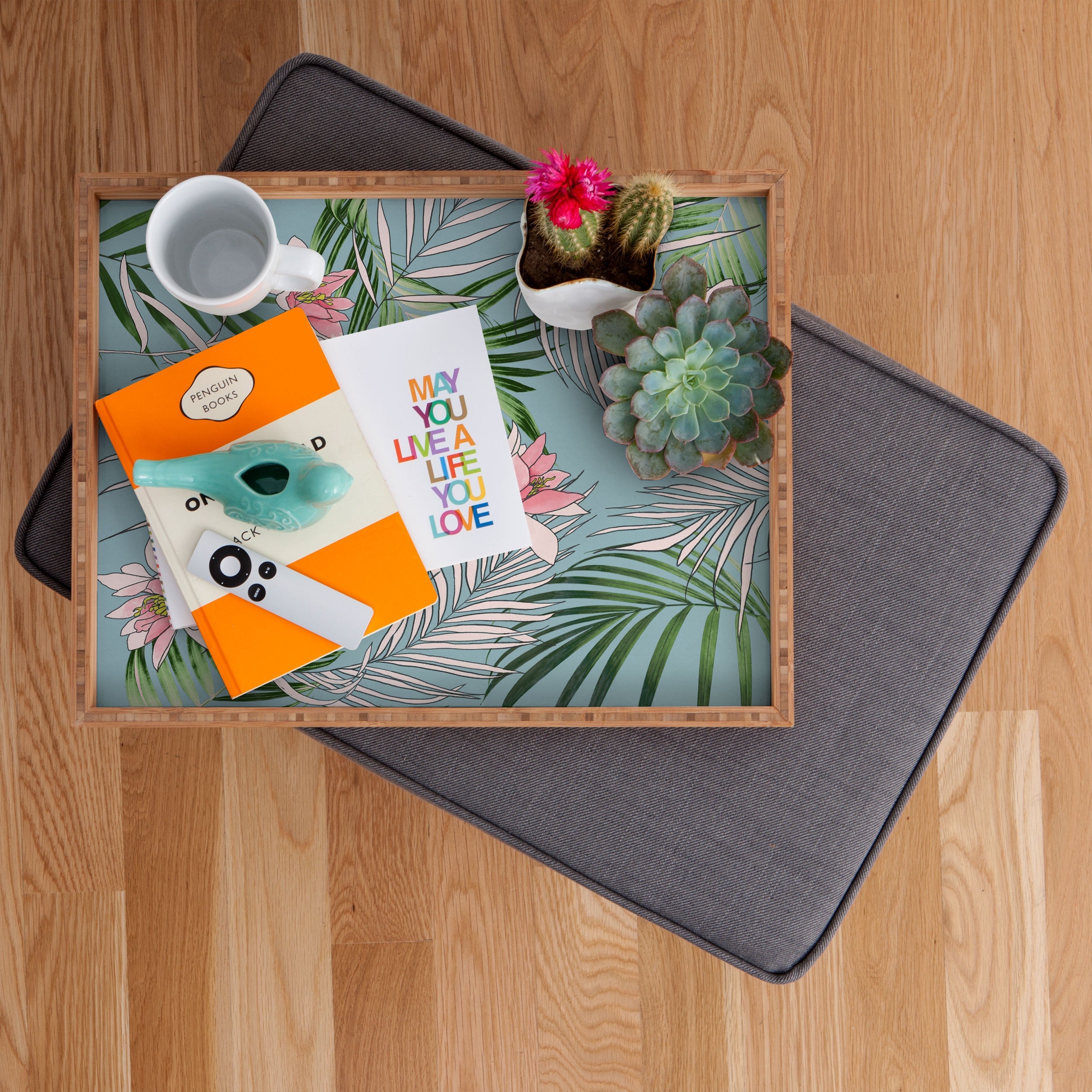 DENY Designs pb palm beach floral Rectangular Tray