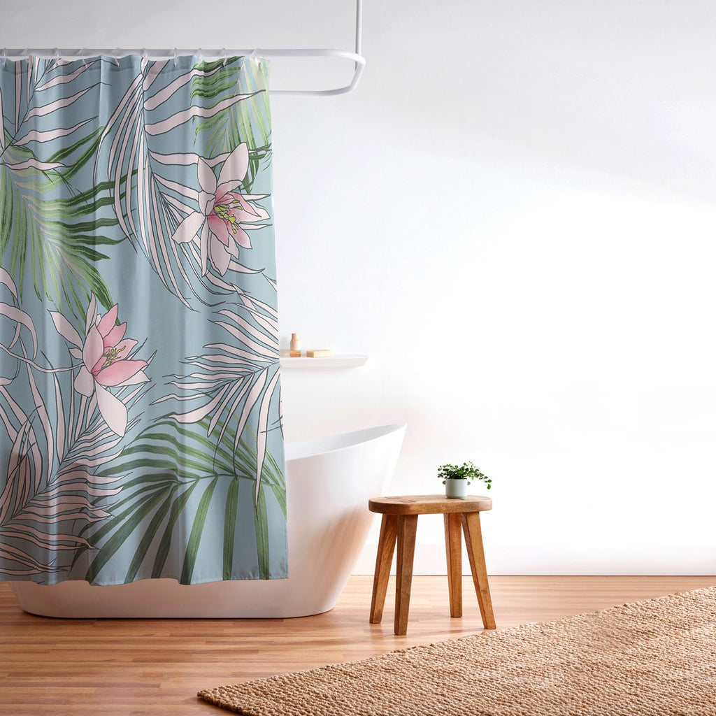 DENY Designs pb palm beach floral Shower Curtain