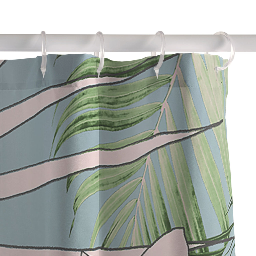 DENY Designs pb palm beach floral Shower Curtain
