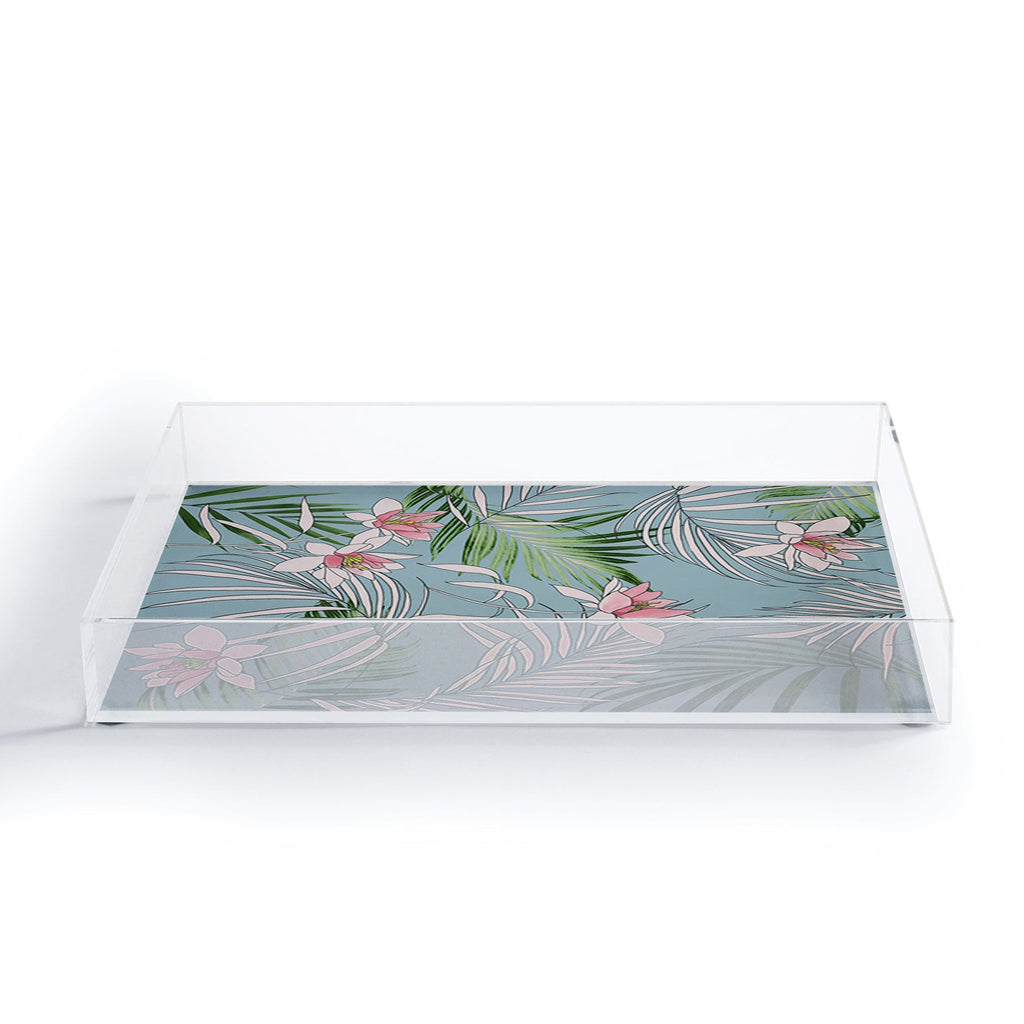 DENY Designs pb palm beach floral Acrylic Tray